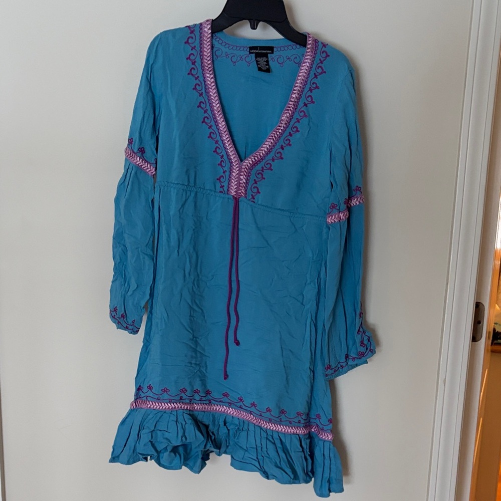 Moda International Blue and Purple Dress